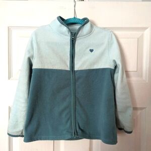 Oshkosh zip up fleece jacket - mint